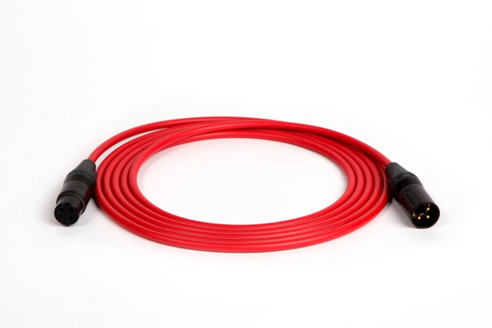 CABLE MICRÓFONO CUÁDRUPLE ROJO CANARE NEUTRCK XLR 50 FT. Foto 1 de 3