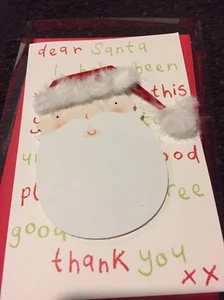 3D Santa Christmas Card Dear Santa Been Good Set 6 Cards Envelopes Meri Meri New - Picture 1 of 4