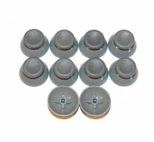 10 Pcs for Microsoft Xbox 360 Joysticks Gray Replacement Thumb Sticks Analog - Picture 1 of 2