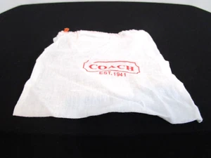Coach Jewelry Belt Small Accessories Storage Drawstring Dust Bag Cover 7 x 7 - Picture 1 of 4