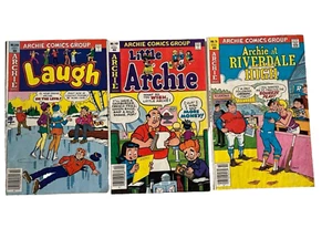 3 Vintage Archie Comics: 1979-1980 little archie #149/laughs #348/archie #76 - Picture 1 of 24