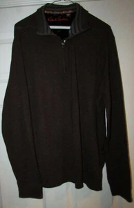 Robert Graham Half Zip Pullover Sweater Brown 3XL NWT $228 NEW - Picture 1 of 5
