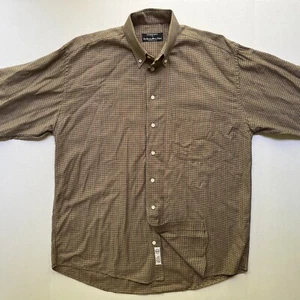 Camisa Gitman Bros De Colección Hombres L Botones Pata de Gallo Tostado Marrón Verde Azul Rojo EE. UU. - Imagen 1 de 7