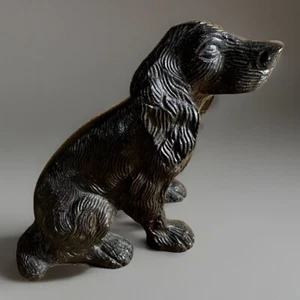 Cocker Spaniel Hund Metall Skulptur sehr realistisch Züchter Geschenk Auszeichnung - Bild 1 von 9