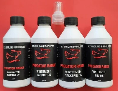 Pure Winterized Pike Fishing Bait Oils * RRP of £5.50 each *Set of 3* - Image 1 of 4