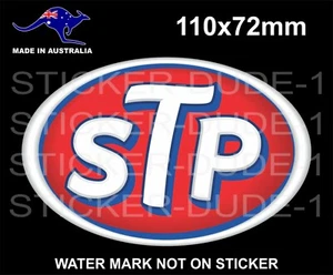 STP STICKER FOR DRAG CAR HOT ROD RAT ROD FORD HOLDEN TOOLBOX BEER FRIDGE ETC - Picture 1 of 1