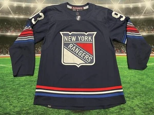 New York Rangers Mika Zibanejad #93 Adidas Hockey Jersey Sz 50 Preowned - Picture 1 of 13