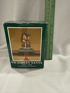 Gusseisen viktorianischer Weihnachtsmann MIDWEST IMPORT Weihnachtsbaum Strumpf Halter Kanone fällt - Bild 1 von 6
