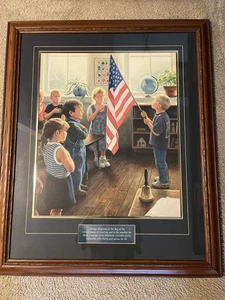 Robert Duncan "The Pledge". Signed/numbered print. Framed. COA. - Picture 1 of 6