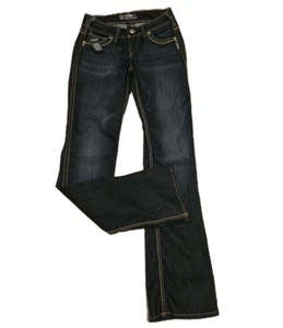 NWT! SILVER JEANS CO FRANCES 18 WOMENS BOOT CUT DARK INDIGO DYE W25/L33  - Picture 1 of 7