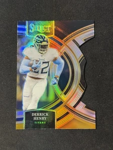 Fútbol americano Panini Select Derrick Henry 2023 troquelado negro y amarillo #156 TN Titans - Imagen 1 de 2
