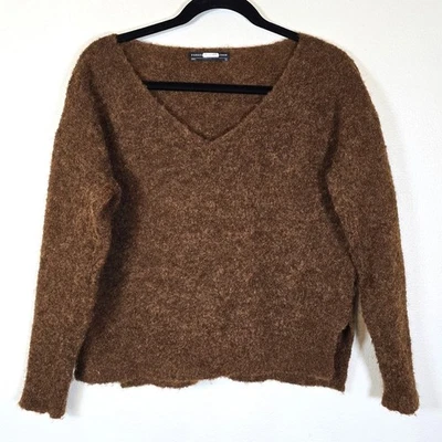 Peruvian Connection Sweater Women's XS Brown Alpaca Blend Casual Winter Staple  - Image 1 of 4