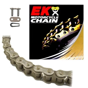 EK 530DR2 Chrome Drag Racing Motorcycle Chain (Clip Master) - 130 Links - Picture 1 of 3
