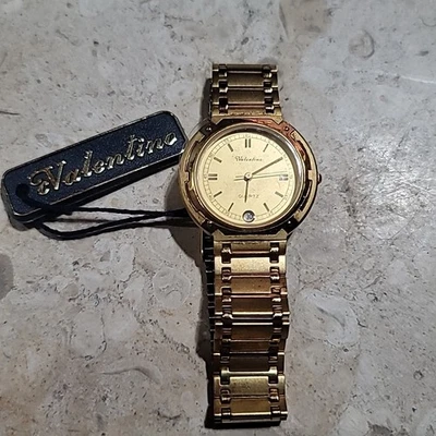 Vintage Valentino Ladies Gold Tone Watch Quartz  Japan Date Display - Image 1 of 4