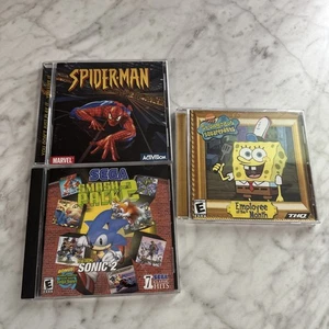 SpongeBob SquarePants: Employee of the Month (PC) Spider-Man Sega Sonic Lot - Picture 1 of 3