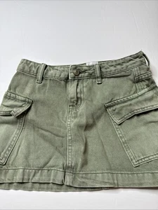 Minifalda Princess Polly Utility verde bolsillos de carga talla 0 Y2K estética - Imagen 1 de 4