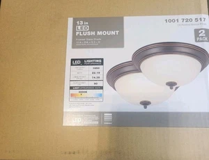 JAL8011L-3/ORB 13 Zoll Öl eingerieben Bronze LED Unterputz (2er Pack) Licht dimmbar - Bild 1 von 6