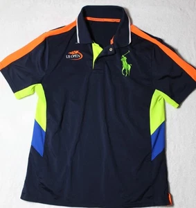 Polo Sport Ralph Lauren US Open 2016 Shirt New Small Rare Big Pony Hi Tech Neon - Picture 1 of 8