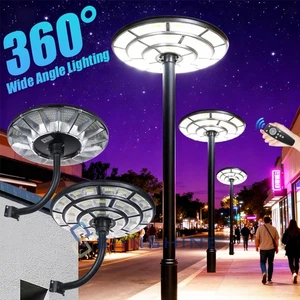 11000W De Luz 360° Focos Lampara Solar de Calle Para Patio Exterior Jardin +Pole - Picture 1 of 52