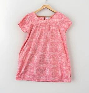 JAG dress size 16 pink white A line short sleeve cotton | floral casual holiday - Picture 1 of 16