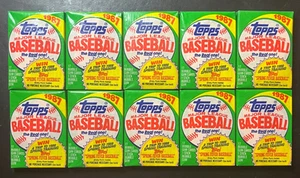 (10) Paquetes de cera de béisbol Topps 1987 sellados de fábrica nuevos bonos sin abrir Bo Jackson - Imagen 1 de 2