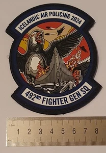 Rara ® toppa Air Force USAF Lakenheath Iceland Air Policing 2024 F 15 su vlkro - Foto 1 di 1