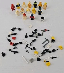 Lot Of 14 Lego Space Minifigure Spacemen And Accessories Vintage 80s - Picture 1 of 10