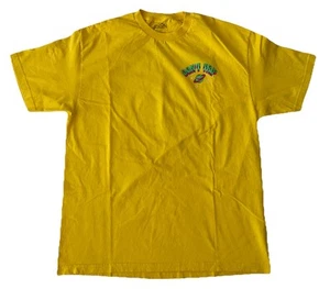 Don’t Trip Neon Mushrooms Galaxy Space Double Sided Eldon Yellow T-Shirt Men XL - Picture 1 of 6