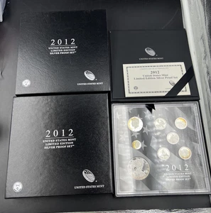 2012 8 Coin Limited Edition Silver Proof Set OGP - Picture 1 of 8