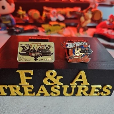 2002 Hot Wheels 16TH Annual Irvine Hot Wheel Convention Pin + 30 Year Anniv Pin - Image 1 of 4