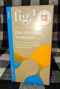 NUOVO Fig.1 Trattamento Glycolic Glow 30ml, Bagliore Istantaneo, Esfoliante e Antietà - Foto 1 di 11