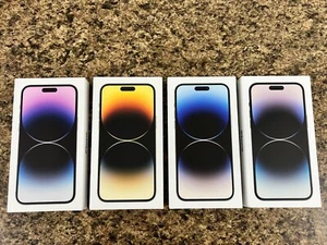 Apple iPhone 14 Pro Max boîte de vente au détail vide d'origine OEM - or/argent/noir espace - Photo 1 sur 15