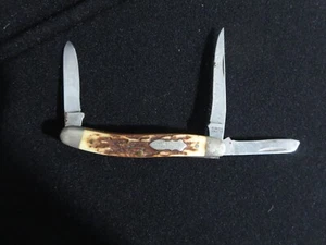 Vintage Schrade Uncle Henry Folding Stockman 3 Blade Pocket Knife 897UH - Picture 1 of 13