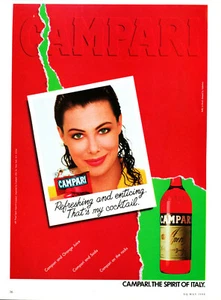 CAMPARI magazine AD #1 RARE 1988 OUT OF PRINT Kelly Le Brock APERITIF AD - Imagen 1 de 1