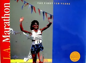 1995 City of Los Angeles Marathon Book The First Ten Years - Imagen 1 de 3