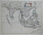 Original 1662 Karte SÜDOSTASIEN Indien Philippinen Siam Sumatra Java Taiwan Laos