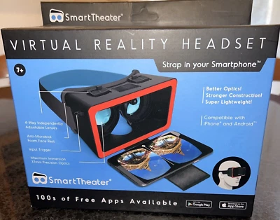 Virtual Reality Headset, Compatible with Iphone and Android Lightweight Apps - Image 1 of 4