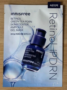 Innisfree Retinol Green Tea PDRN Skinbooster Ampoule Gel Mask 25mL - Picture 1 of 2
