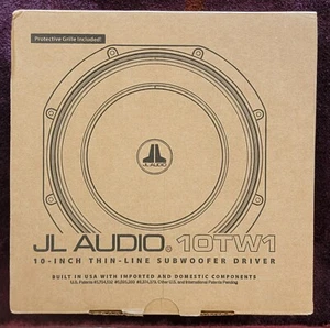 JL Audio 10TW1-4 (92186) 10 inch 4-ohm Shallow Mount Subwoofer * NEW in OEM PKG - Picture 1 of 3