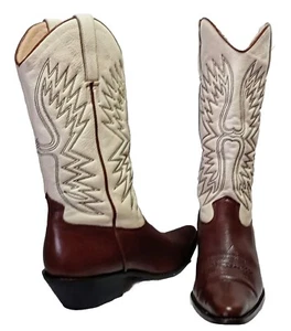 Stivali western vintage Matisse taglia 71⁄2M 2 toni foderati morbidi (adatti come a 7) - Foto 1 di 22