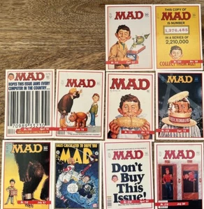 Lote de 10 tarjetas coleccionables de Mad Magazine - Alfred E Newman - $5,99 ¡BARATO! - Imagen 1 de 4