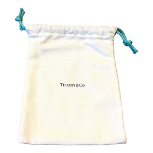 Tiffany & Co. White Empty Drawstring Dust Bag 5.5”x7 Rare Protector Gift Storage - Picture 1 of 5