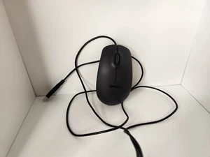 Dell Black Wired USB 3-Button Scroll Wheel Optical Mouse MS111-P - N889 - Picture 1 of 7