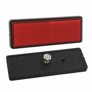 2x Universal Motocicleta Rojo Reflector Trasero Trasero Freno Parada Marcador Luz Remolque - Imagen 1 de 12