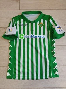 Gr. M Kinder Real Betis Fußball Trikot Kappa Home Shirt 2019/2020 - Bild 1 von 11