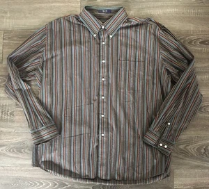 Men's Alan Flusser Long Sleeve Shirt 97939 Multicolor Striped Size XXL - Picture 1 of 5