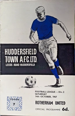 Huddersfield Town v Rotherham United 1967/68 Season - 2nd Division Fixture - Image 1 of 2