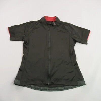 Camiseta REI para mujer grande manga corta cremallera completa ocio ciclismo informal bolsillos Foto 1 de 4