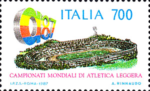 2019 Italien postfrisch MNH 1987 Sport Leichtathletik Weltmeisterschaft Stadion