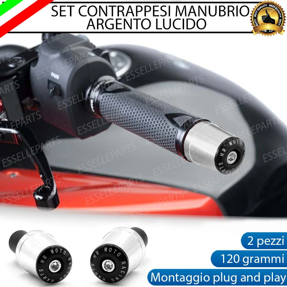 BILANCIERI MANUBRIO STABILIZZATORI ARGENTO PER BMW R 850 R - Immagine 1 di 4